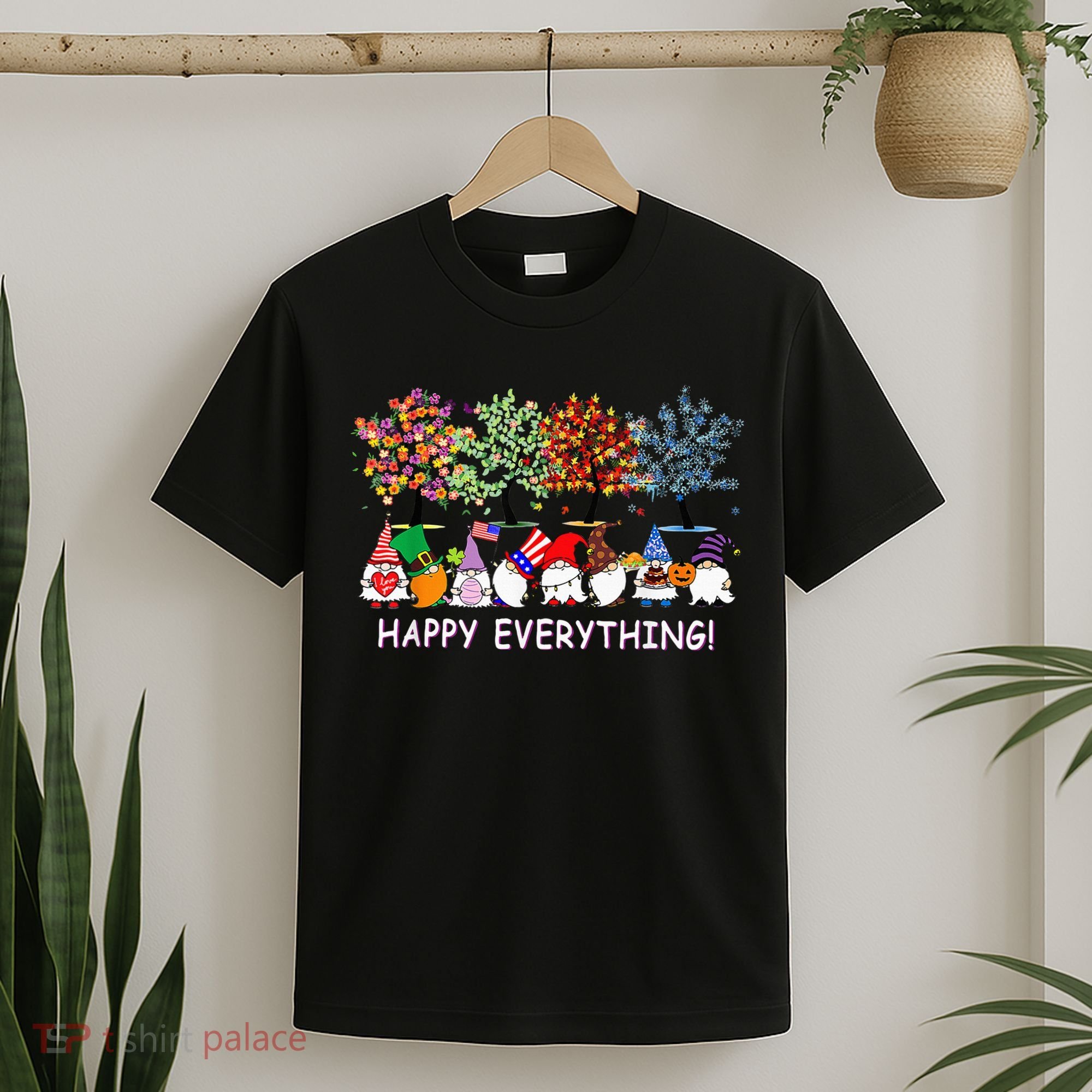 Happy Everything Gnomies Gnomes Holidays Christmas Xmas T-Shirt