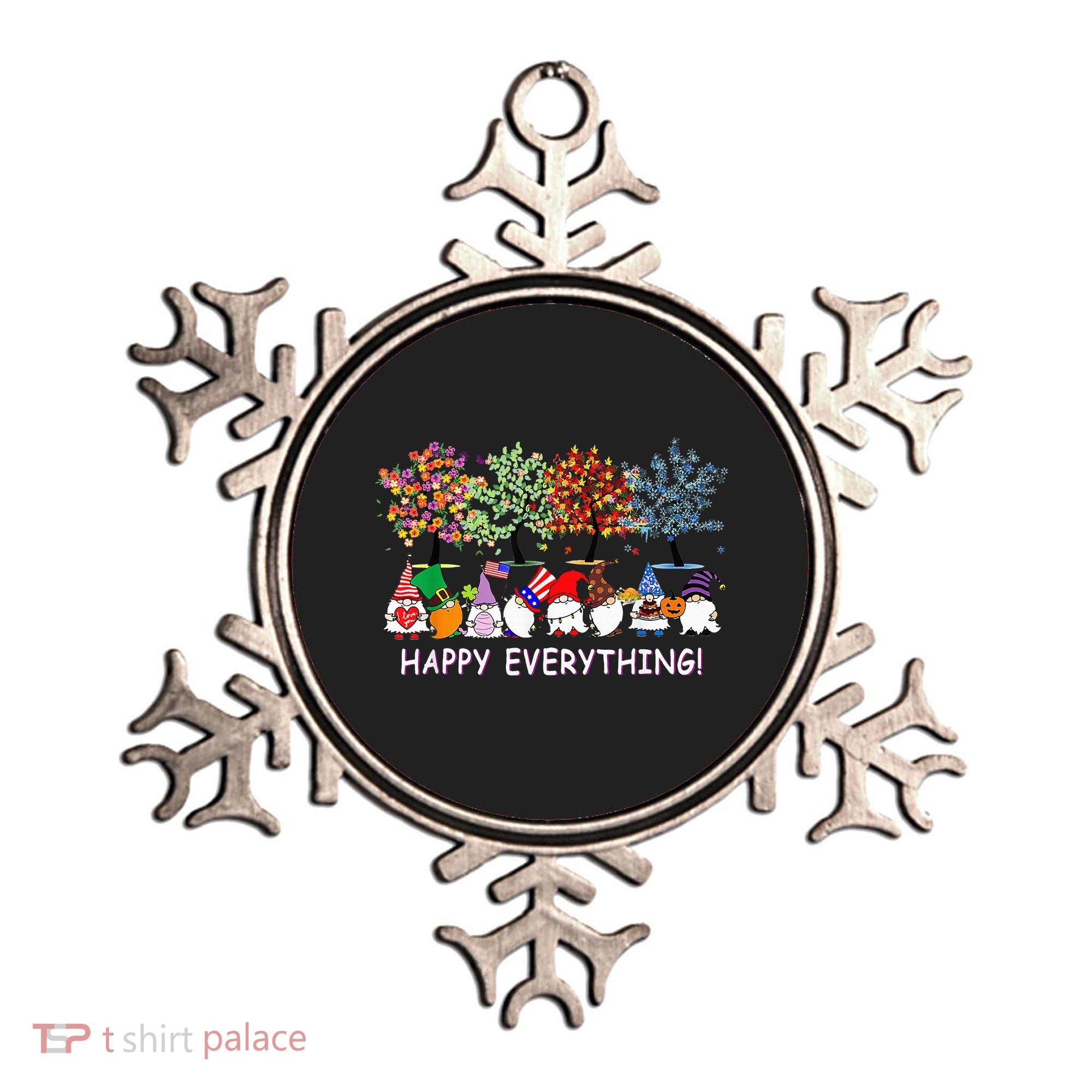 Happy Everything Gnomies Gnomes Holidays Christmas Xmas Ornament