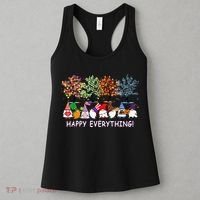 Happy Everything Gnomies Gnomes Holidays Christmas Xmas Women's Tank Top thumb 3