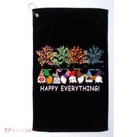 Happy Everything Gnomies Gnomes Holidays Christmas Xmas Golf Towel thumb 0