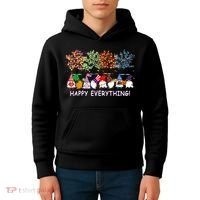 Happy Everything Gnomies Gnomes Holidays Christmas Xmas Kids Hoodie thumb 4