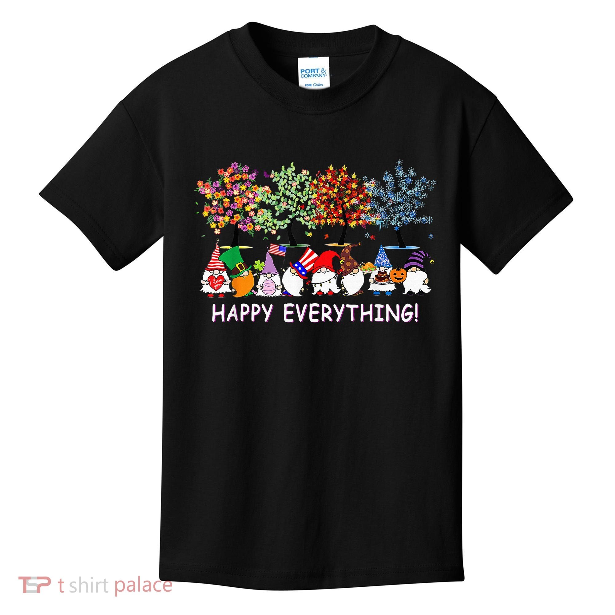 Happy Everything Gnomies Gnomes Holidays Christmas Xmas Kids T-Shirt