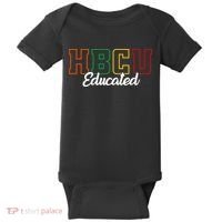 HBCU Educated Grad Historical Black College Alumni School Baby Bodysuit thumb 0