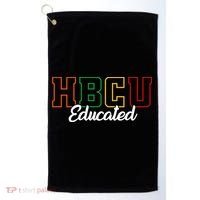 HBCU Educated Grad Historical Black College Alumni School Golf Towel thumb 0