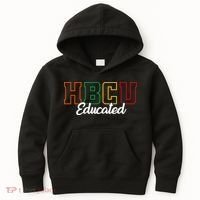 HBCU Educated Grad Historical Black College Alumni School Kids Hoodie thumb 0