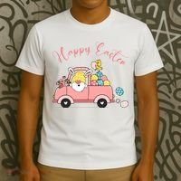 Happy Easter Gnome Truck Holiday T-Shirt thumb 3