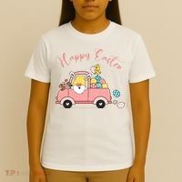 Happy Easter Gnome Truck Holiday T-Shirt thumb 4