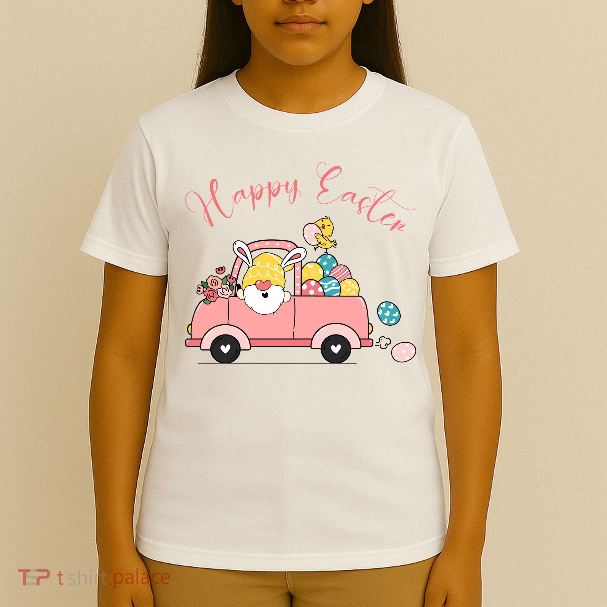 Happy Easter Gnome Truck Holiday T-Shirt