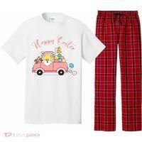 Happy Easter Gnome Truck Holiday Pajama Set thumb 0
