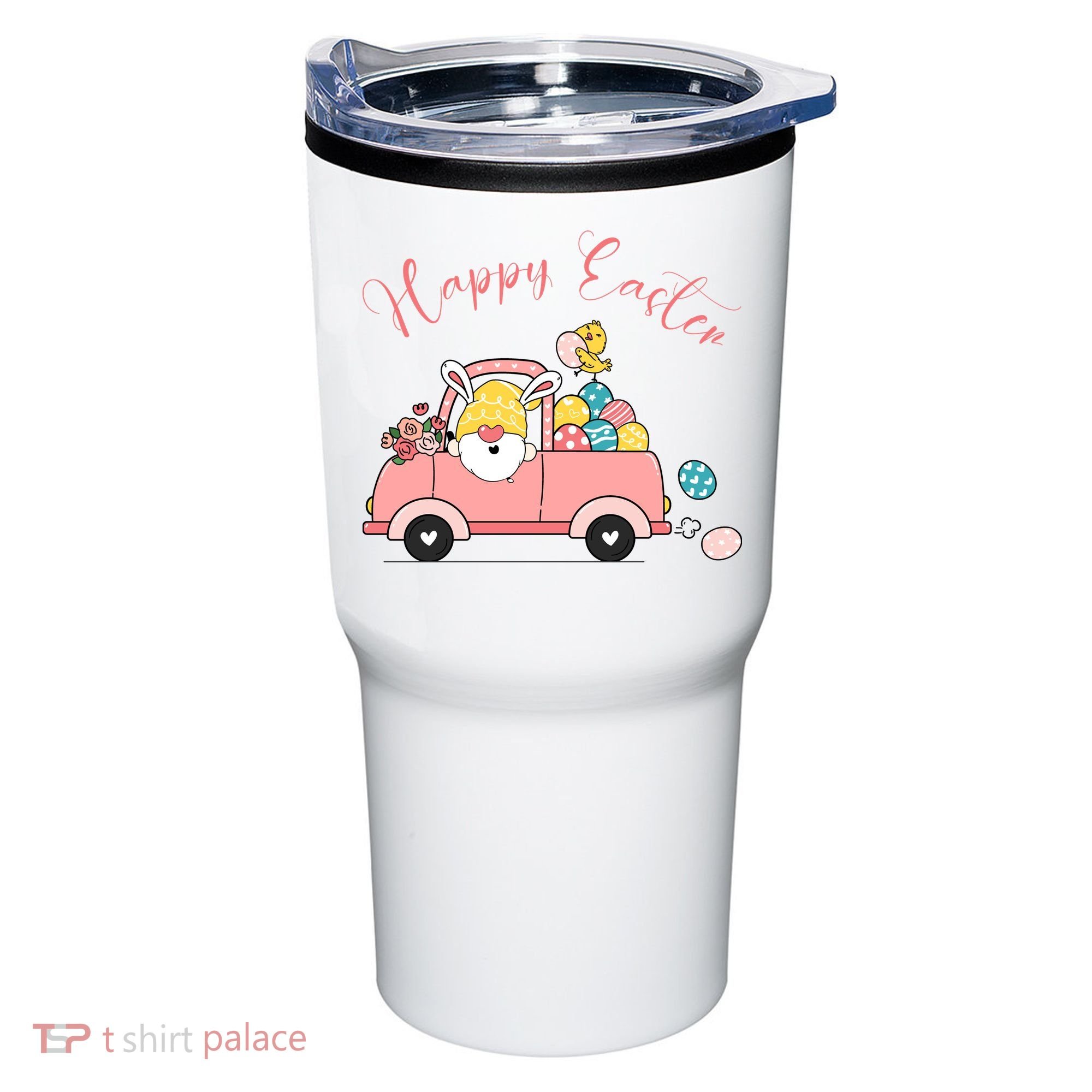 Happy Easter Gnome Truck Holiday Tumbler