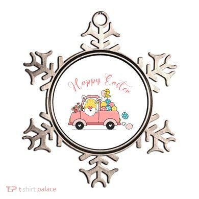Happy Easter Gnome Truck Holiday Ornament