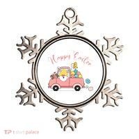 Happy Easter Gnome Truck Holiday Ornament thumb 0