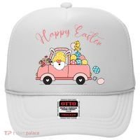 Happy Easter Gnome Truck Holiday Hat thumb 0