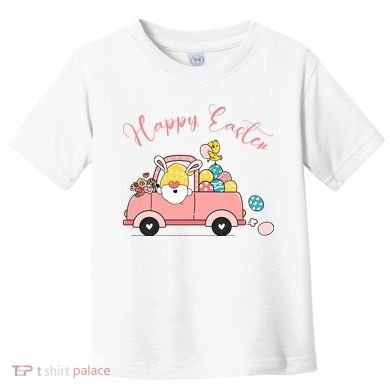 Happy Easter Gnome Truck Holiday Toddler T-Shirt