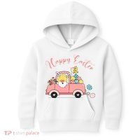 Happy Easter Gnome Truck Holiday Kids Hoodie thumb 0