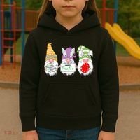 Happy Easter Gnome Kids Hoodie thumb 3