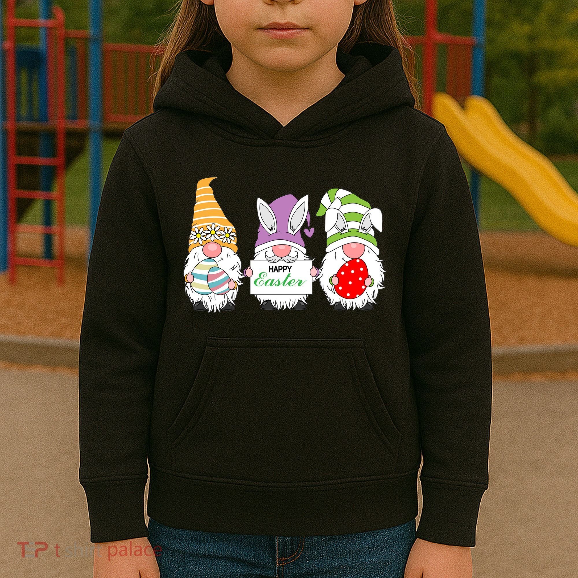 Happy Easter Gnome Kids Hoodie