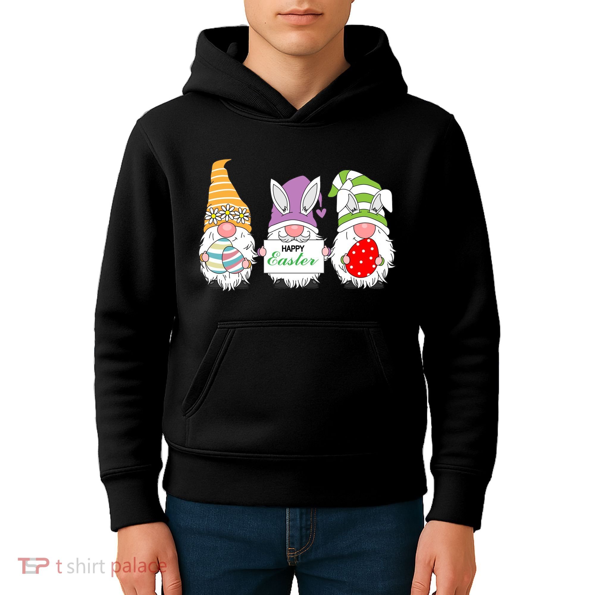 Happy Easter Gnome Kids Hoodie