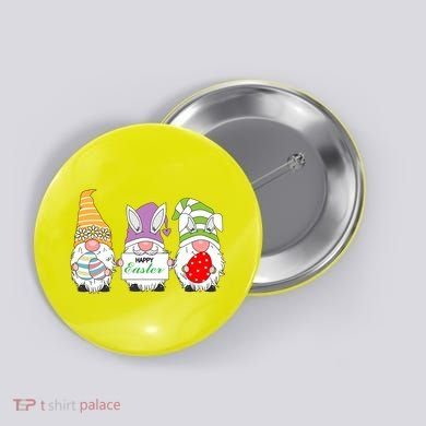 Happy Easter Gnome Button
