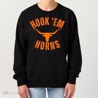 Hook Em Horns Texas Bull Head Women's Sweatshirt thumb 0
