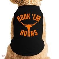 Hook Em Horns Texas Bull Head Doggie Tank thumb 0