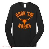 Hook Em Horns Texas Bull Head Long Sleeve Shirt thumb 0