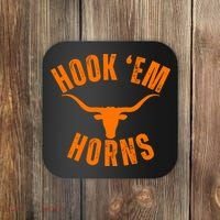 Hook Em Horns Texas Bull Head Coaster thumb 0