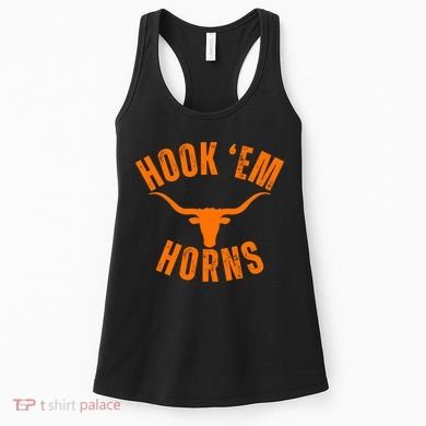 Hook Em Horns Texas Bull Head Women's Tank Top