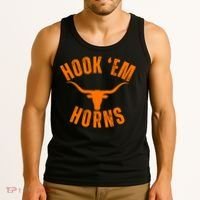 Hook Em Horns Texas Bull Head Tank Top thumb 3