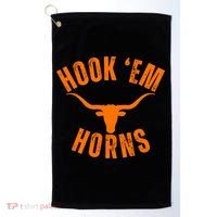 Hook Em Horns Texas Bull Head Golf Towel thumb 0