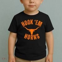 Hook Em Horns Texas Bull Head Toddler T-Shirt thumb 2