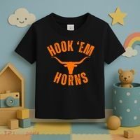 Hook Em Horns Texas Bull Head Toddler T-Shirt thumb 3