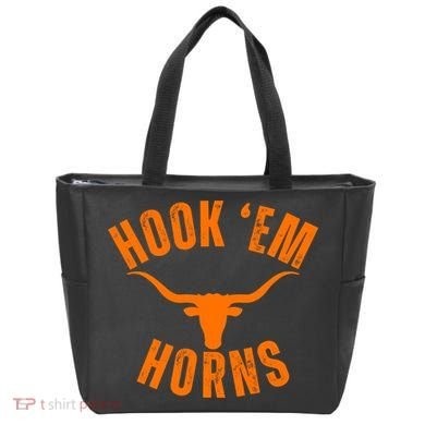 Hook Em Horns Texas Bull Head Tote Bag