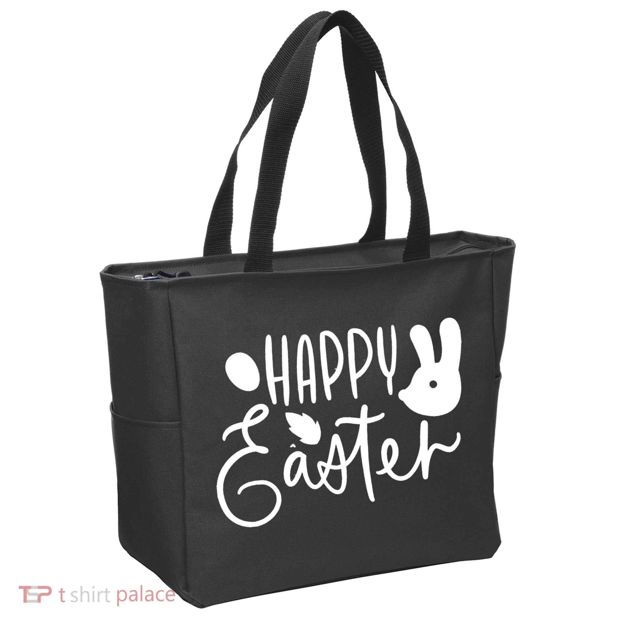 Happy Easter Holiday Bunny Tote Bag