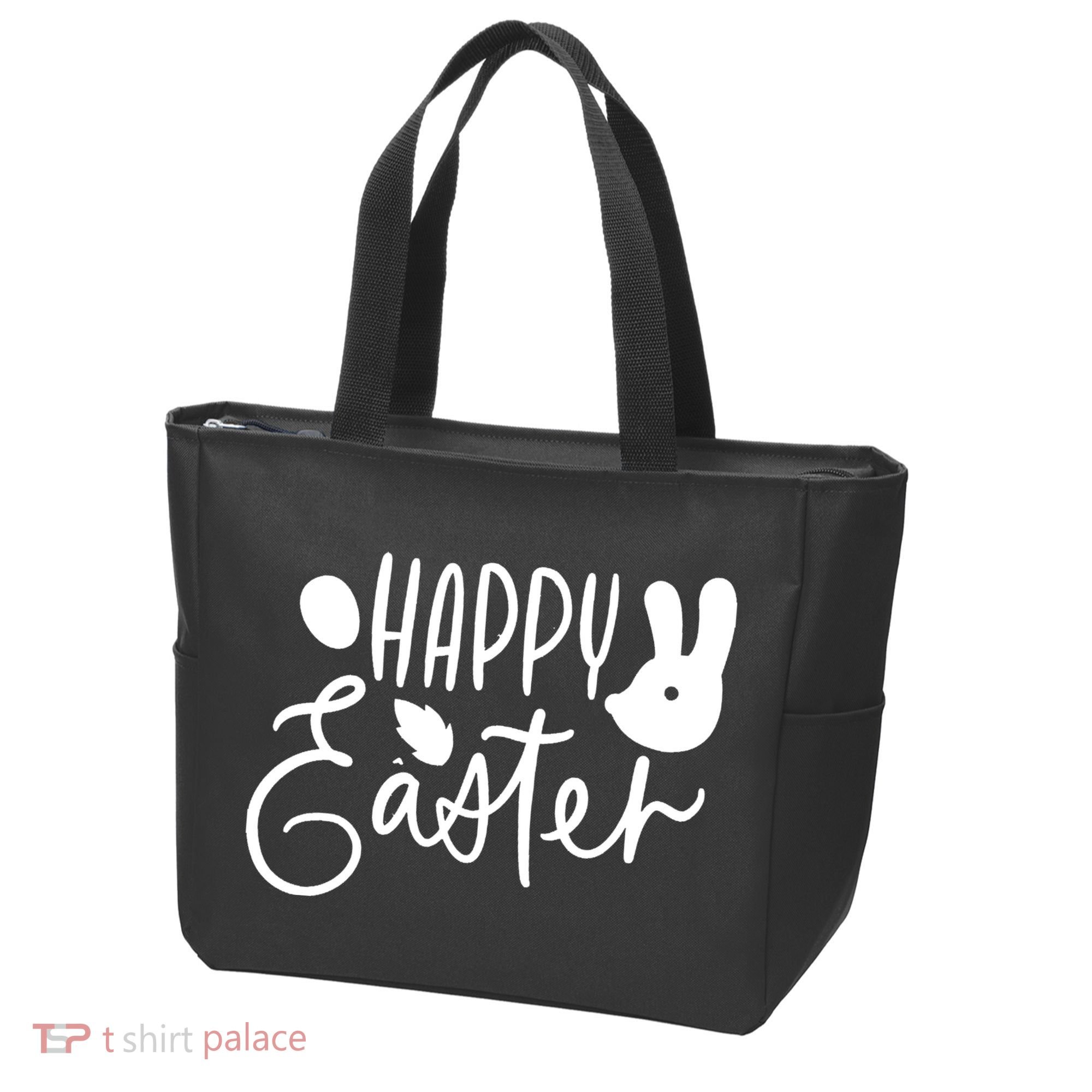 Happy Easter Holiday Bunny Tote Bag