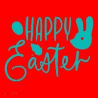 Happy Easter Holiday Bunny Santa Hat thumb 1