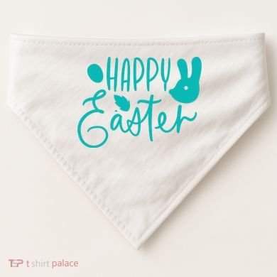 Happy Easter Holiday Bunny USA-Made Doggie Bandana