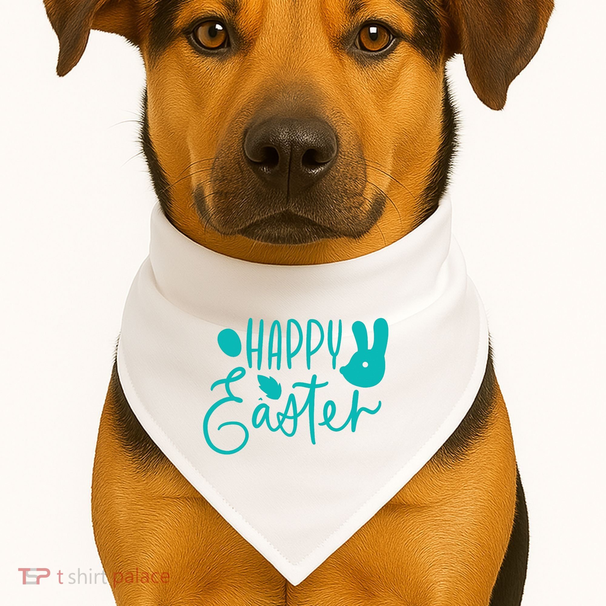 Happy Easter Holiday Bunny USA-Made Doggie Bandana