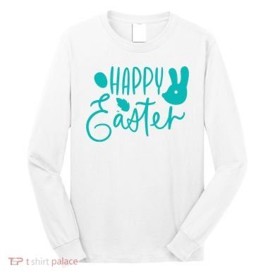 Happy Easter Holiday Bunny Long Sleeve Shirt