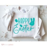Happy Easter Holiday Bunny Sweatshirt thumb 2