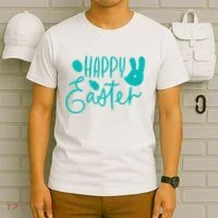Happy Easter Holiday Bunny T-Shirt thumb 6
