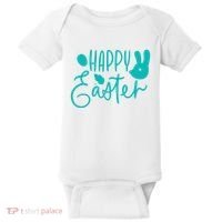 Happy Easter Holiday Bunny Baby Bodysuit thumb 0