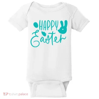 Happy Easter Holiday Bunny Baby Bodysuit