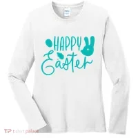 Happy Easter Holiday Bunny Women's Long Sleeve Shirt thumb 0