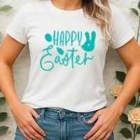 Happy Easter Holiday Bunny Women's T-Shirt thumb 2