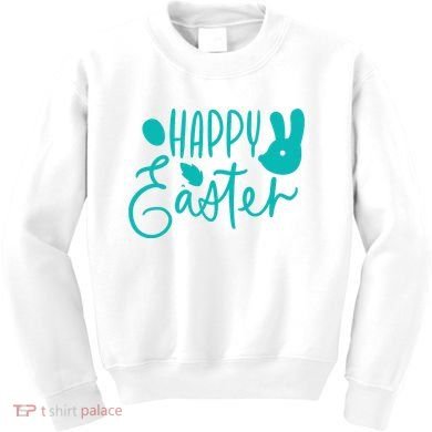 Happy Easter Holiday Bunny Kids Sweatshirt