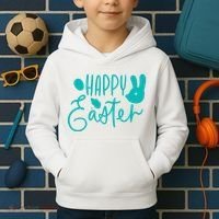 Happy Easter Holiday Bunny Kids Hoodie thumb 2