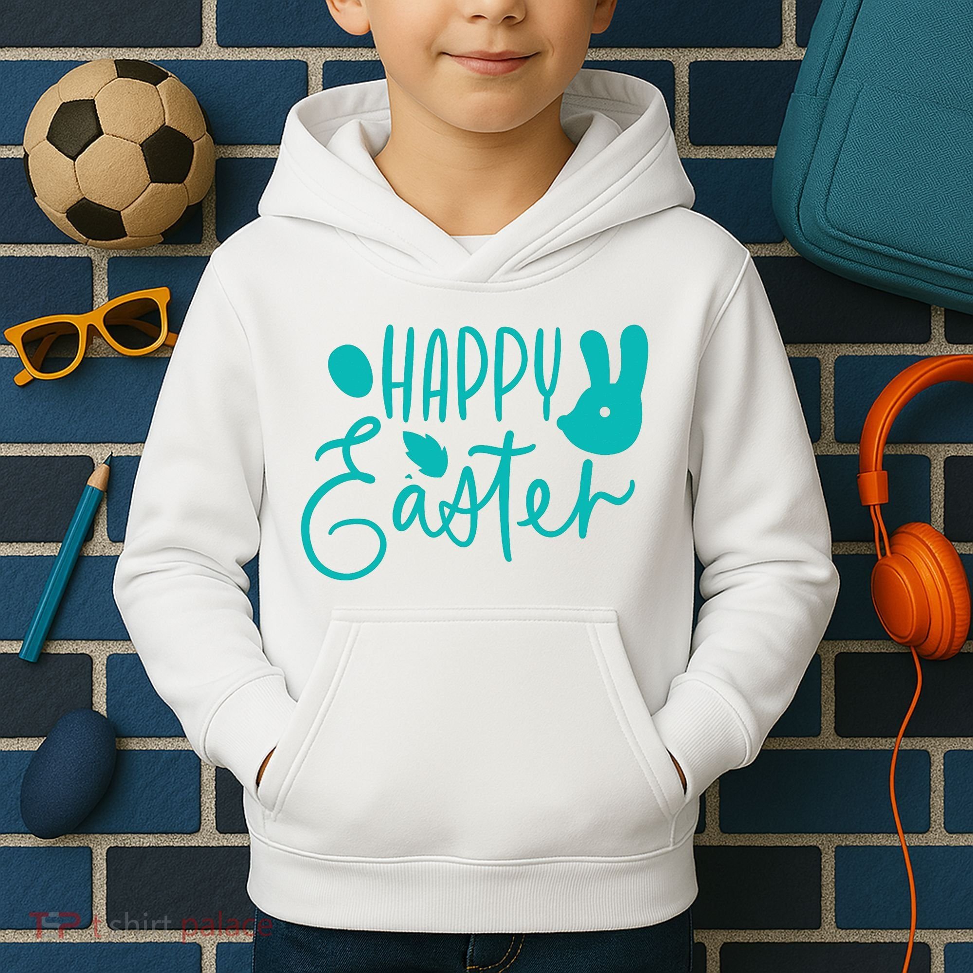 Happy Easter Holiday Bunny Kids Hoodie