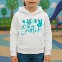 Happy Easter Holiday Bunny Kids Hoodie thumb 3