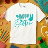 Happy Easter Holiday Bunny Kids T-Shirt thumb 3